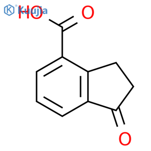 1-oxoindane-4-carboxylic acid structure