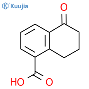 5-oxo-5,6,7,8-tetrahydronaphthalene-1-carboxylic acid structure