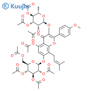 Icariin peracetate structure