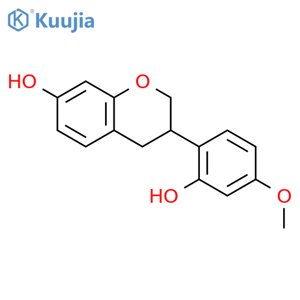 2H-1-Benzopyran-7-ol,3,4-dihydro-3-(2-hydroxy-4-methoxyphenyl)- structure