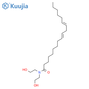 9,12-Octadecadienamide,N,N-bis(2-hydroxyethyl)-, (9Z,12Z)- structure