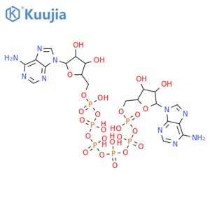 Adenosine 5'-(heptahydrogen hexaphosphate), P'''''→5'-ester with adenosine structure