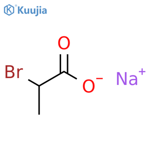 Propanoic acid,2-bromo-, sodium salt (1:1) structure