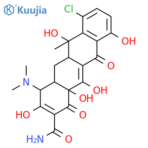 (4S,4aS,5aS,6S,12aS)-7-chloro-4-(dimethylamino)-3,6,10,12,12a-pentahydroxy-6-methyl-1,11-dioxo-1,4,4a,5,5a,6,11,12a-octahydrotetracene-2-carboxamide structure