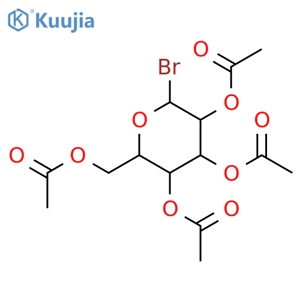 [(2R,3R,4S,5R,6R)-3,4,5-tris(acetyloxy)-6-bromooxan-2-yl]methyl acetate structure