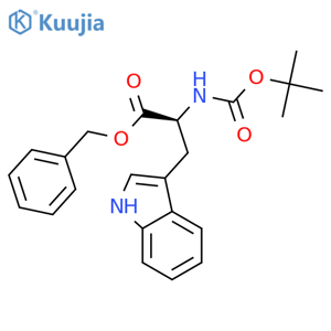 Na-Boc-L-tryptophan benzyl ester structure