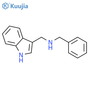 N-(3-Indolylmethyl)benzylamine structure