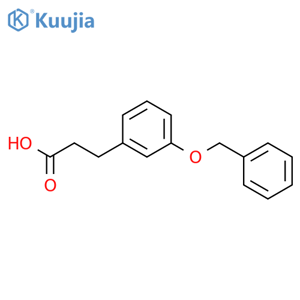 3-[3-(benzyloxy)phenyl]propanoic acid structure