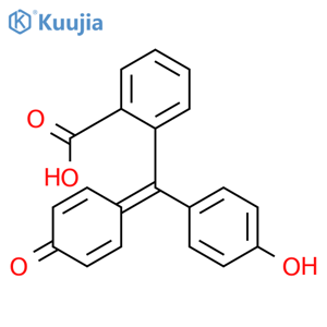 2-[(4-hydroxyphenyl)(4-oxocyclohexa-2,5-dien-1-ylidene)methyl]benzoic acid structure