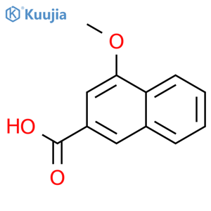 2-Naphthalenecarboxylic acid, 4-methoxy- structure