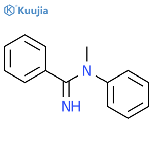 Benzenecarboximidamide, N-methyl-N-phenyl- structure