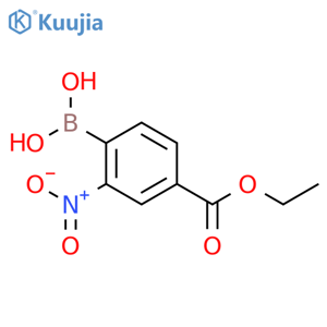 4-Ethoxycarbonyl-2-nitrophenylboronic acid structure