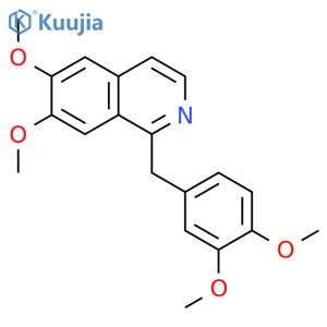 Papaverine (base and/or unspecified salts) structure