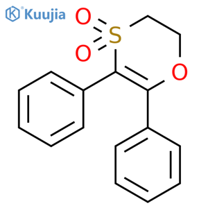 1,4-OXATHIIN, 2,3-DIHYDRO-5,6-DIPHENYL-, 4,4-DIOXIDE structure