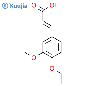 4-Ethoxy-3-methoxycinnamic acid structure