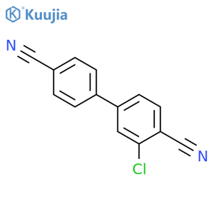 [1,1'-Biphenyl]-4,4'-dicarbonitrile, 3-chloro- structure