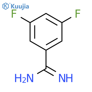 3,5-difluorobenzene-1-carboximidamide structure