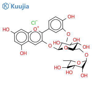 Delphinidin 3-O-Rutinoside structure