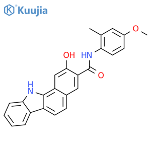 2-Hydroxy-N-(4-methoxy-2-methylphenyl)-11H-benzoacarbazole-3-carboxamide structure