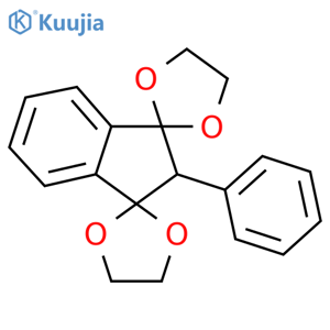 Dispiro[1,3-dioxolane-2,1'-[1H]indene-3'(2'H),2''-[1,3]dioxolane], 2'-phenyl- structure