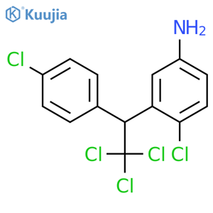 Benzenamine, 4-chloro-3-[2,2,2-trichloro-1-(4-chlorophenyl)ethyl]-, (-)- structure