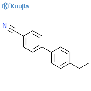 4-Cyano-4'-ethylbiphenyl structure