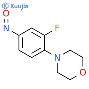 MORPHOLINE, 4-(2-FLUORO-4-NITROSOPHENYL)- structure