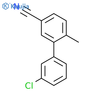 [1,1'-Biphenyl]-3-carbonitrile, 3'-chloro-6-methyl- structure