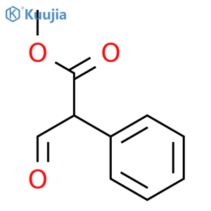 Benzeneacetic acid, alpha-formyl-, methyl ester structure