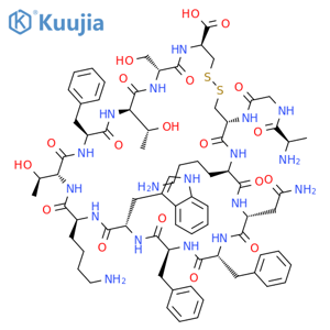 Somatostatin (sheep),8-D-tryptophan- structure