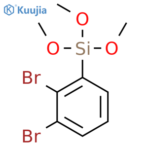 Silane, (dibromophenyl)trimethoxy- structure