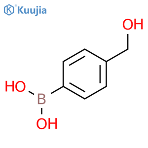 [4-(hydroxymethyl)phenyl]boronic acid structure