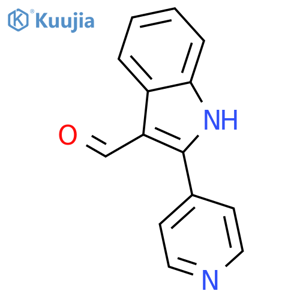 2-Pyridin-4-yl-1H-indole-3-carbaldehyde structure