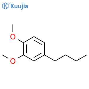 Benzene, 4-butyl-1,2-dimethoxy- structure