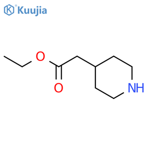 Ethyl 2-(piperidin-4-yl)acetate structure