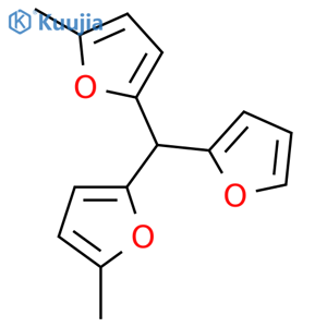 Furan, 2,2'-(2-furanylmethylene)bis[5-methyl- structure