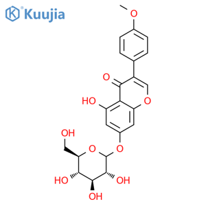 Biochanin A-beta-D-glucoside structure