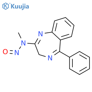 3H-1,4-Benzodiazepin-2-amine, N-methyl-N-nitroso-5-phenyl- structure