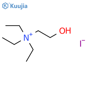 (2-Hydroxyethyl)triethylammonium iodide structure