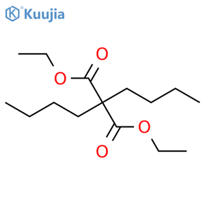 Diethyl dibutylmalonate structure