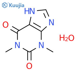 Theophylline monohydrate structure