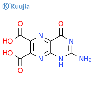 6,7-Pteridinedicarboxylic acid, 2-amino-1,4-dihydro-4-oxo- structure