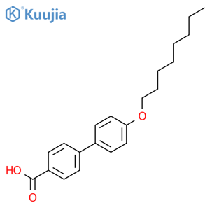 4-n-Octyloxybiphenyl-4'-carboxylic acid structure