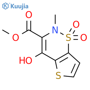 Methyl 4-Hydroxy-2-methyl-2H-Thieno2,3-e-1,2-thiazine-3-carboxylic Acid 1,1-Dioxide Ester structure