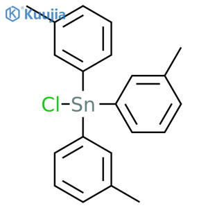 STANNANE, CHLOROTRIS(3-METHYLPHENYL)- structure