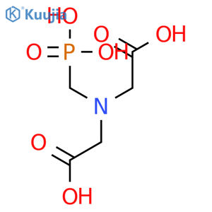 N-(Carboxymethyl)-N-(phosphonomethyl)-glycine structure