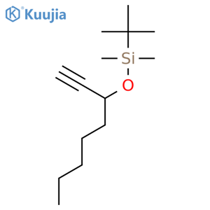 Silane, (1,1-dimethylethyl)[(1-ethynylhexyl)oxy]dimethyl- structure