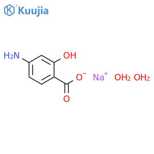 Sodium 4-aminosalicylate dihydrate structure