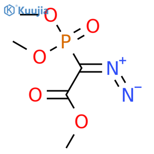 Acetic acid, diazo(dimethoxyphosphinyl)-, methyl ester structure