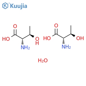 DL-Threonine hydrate structure